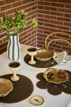 Elin placemat Ø38 cm, Coffee
