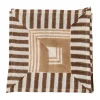 Ella servet 50x50 cm, Hazelnut checkered