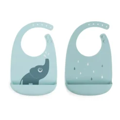 Elphee slabbetje 2-pack, Blauw