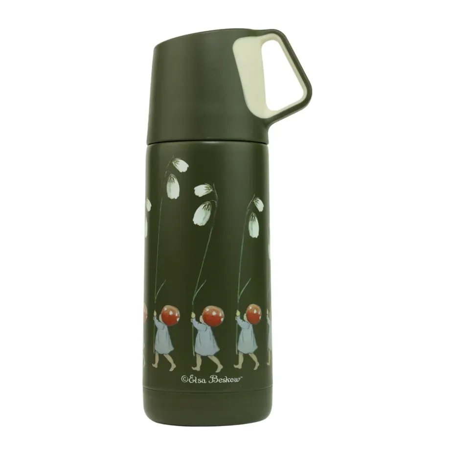 Elsa Beskow Tomtebobarnen thermosfles 35 cl, Groen