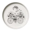 Emilia bord Ø19 cm, Zwart-wit