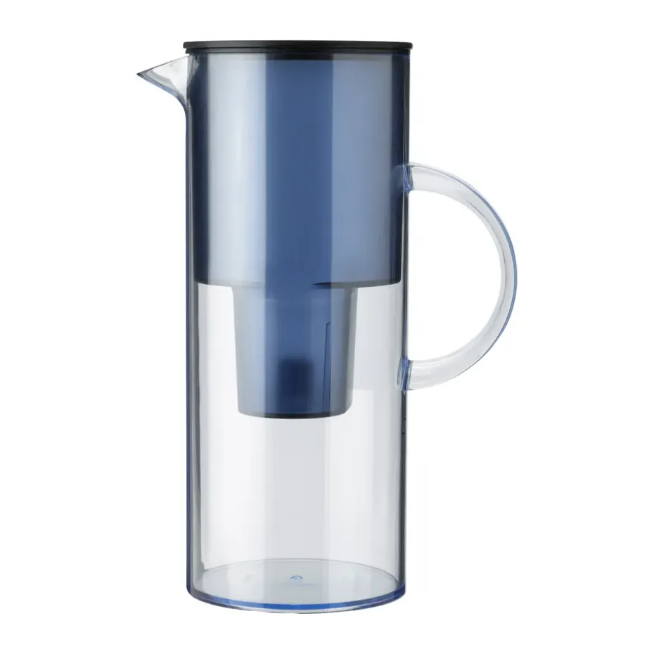 EM77 kan met waterfilter 2 L, Blue