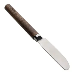 Ernst botermes met houten handvat, Donkerbruin