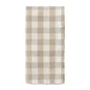 Ernst geruite servet 40x40 cm, Beige-wit