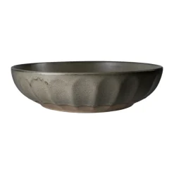 Ernst schaal steengoed, Grijs-naturel, Ø24 cm