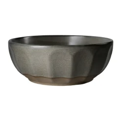 Ernst schaal steengoed, Grijs-naturel, Ø16 cm