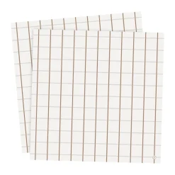 Ernst servet geruit 33x33 cm 20-pack, Caramel-caramel