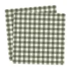 Ernst servet geruit 33x33 cm 20-pack, Groen-lichtgrijs