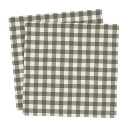 Ernst servet geruit 33x33 cm 20-pack, Greige-lichtgrijs