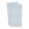 Ernst servet gestreept 10x20 cm 20-pack, Lichtblauw-wit