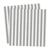 Ernst servet gestreept 33x33 cm 20-pack, Wit-grijs gestreept