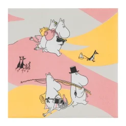 Family Time Moomin papieren servetten 33x33 cm 20-pack, Multi