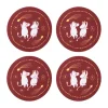 Feestelijke momenten glazenonderzetters 4-pack, Ø9 cm