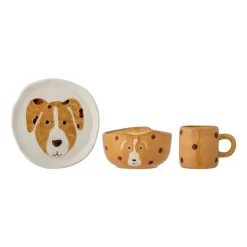 Fenix kinderservies aardewerk 3-delig, Hond