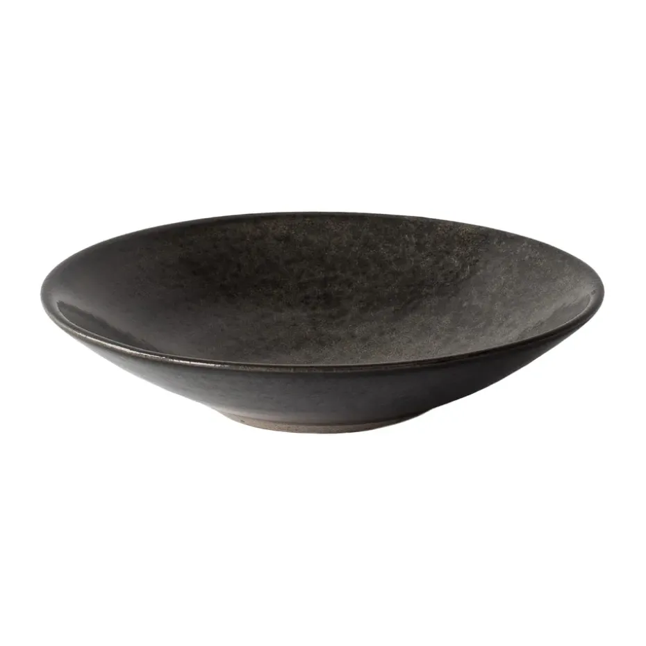 Fenix pastabord Ø23 cm, Bruin-zwart