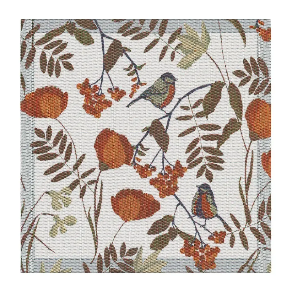 Fåglabäck servet 35x35 cm, Bruin-oranje