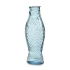 Fish & Fish glazen fles 85 cl, Light blue