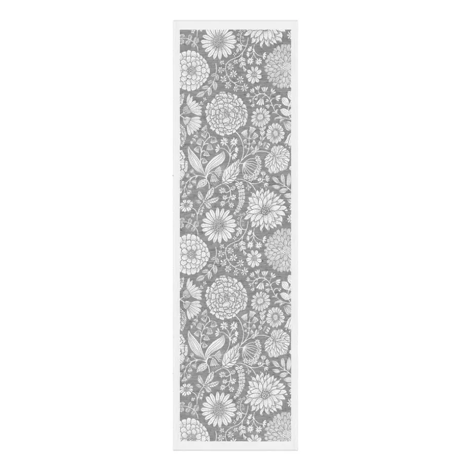 Flowering tafelloper 35x120 cm, Grijs