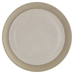 Fossil bord Ø26 cm, Beige