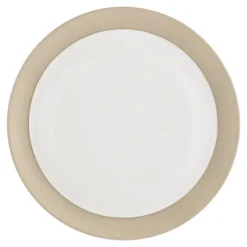 Fossil bord Ø26 cm, Wit
