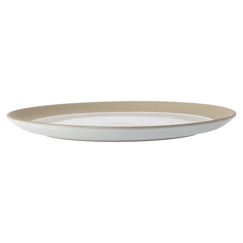 Fossil bord Ø26 cm, Wit