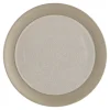 Fossil bordje Ø21 cm, Beige