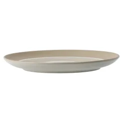 Fossil bordje Ø21 cm, Beige