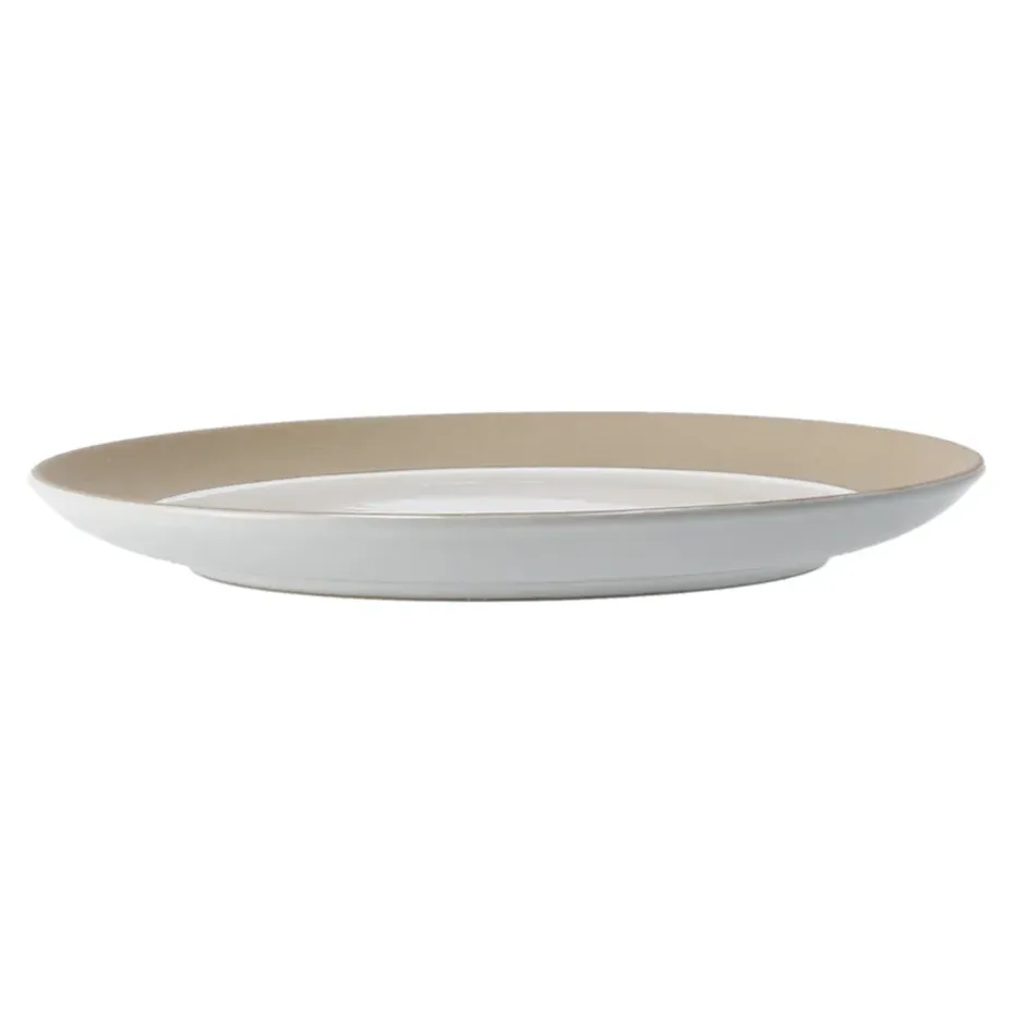Fossil bordje Ø21 cm, Wit