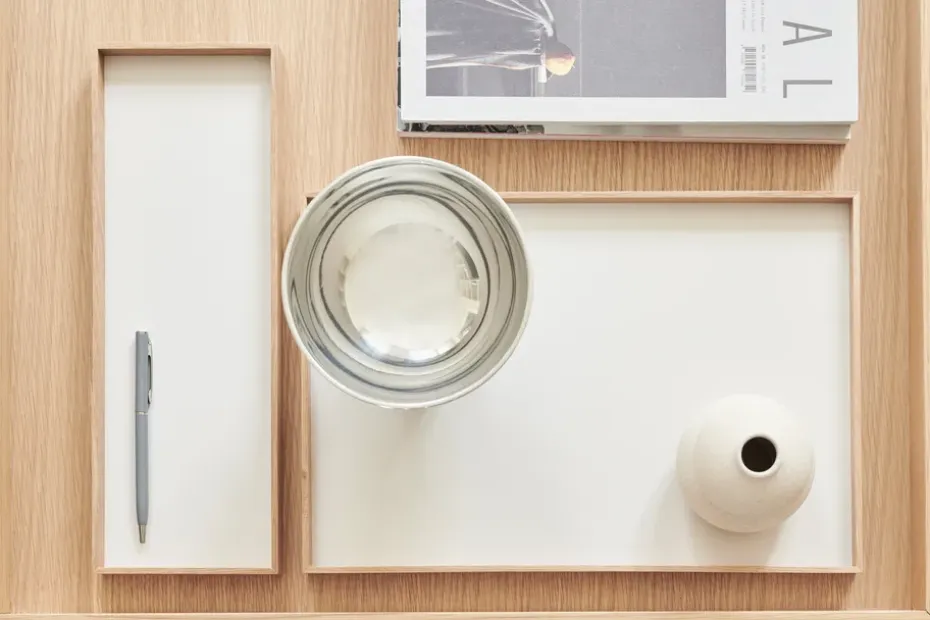 Frame dienblad small 11x32,4 cm, Eikenhout-beige