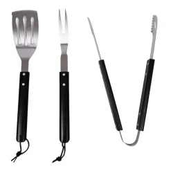 Fredde BBQ grillset 3-delig, Zwart