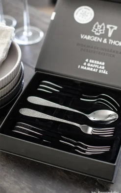 Frost dessert/voorgerechtbestek 8-delig, Onyx