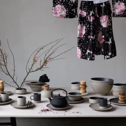 Fumiko soepbord, Beige-zwart