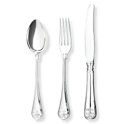Gammal Fransk dinervork verzilverd, 20 cm