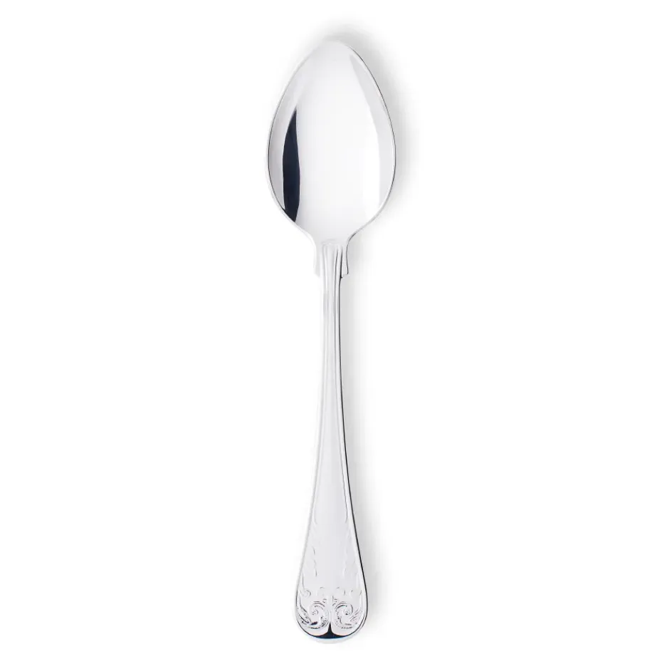 Gammal Fransk koffielepel zilver, 12,4 cm