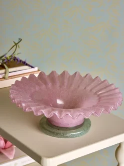 Garnet decoratieschaal Ø29 cm, Roos
