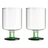Generous wijnglas 30 cl 2-pack, Clear-green