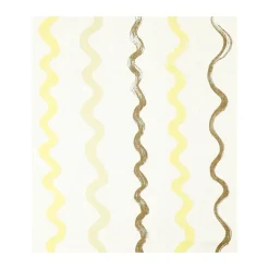 Gestreept tafelkleed 149x250 cm, White-yellow