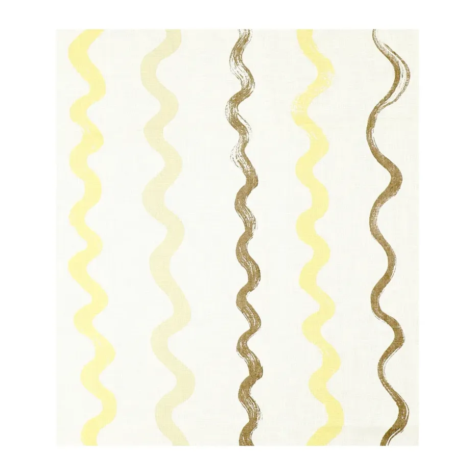 Gestreept tafelkleed 149x250 cm, White-yellow