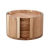 Gota glasonderzetters Ø10 cm 6-pack, Acacia
