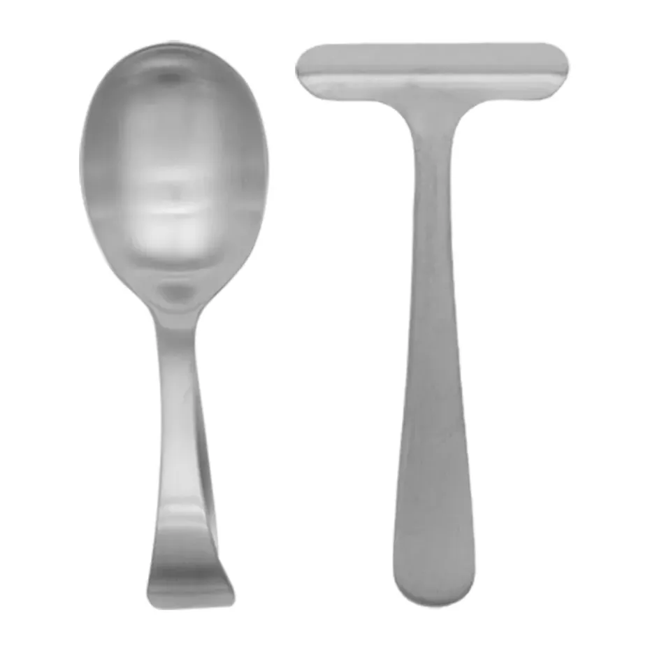 Grand Prix kinderbestek en slabbetje 3-delig, Matte steel