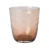 Hammered drinkglas 33,5 cl, Bruin