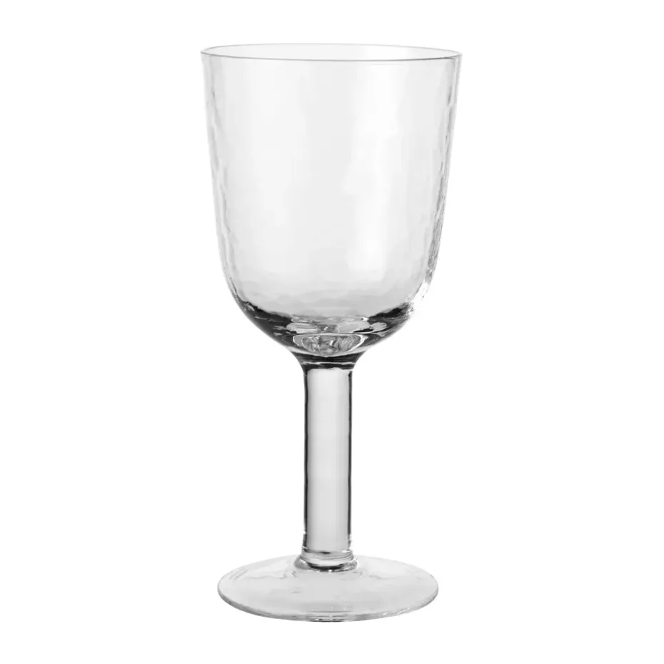 Hammered rodewijnglas 40 cl, Helder