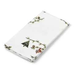Hammershøi Christmas stoffen servet 45x45 cm 4-pack, Wit