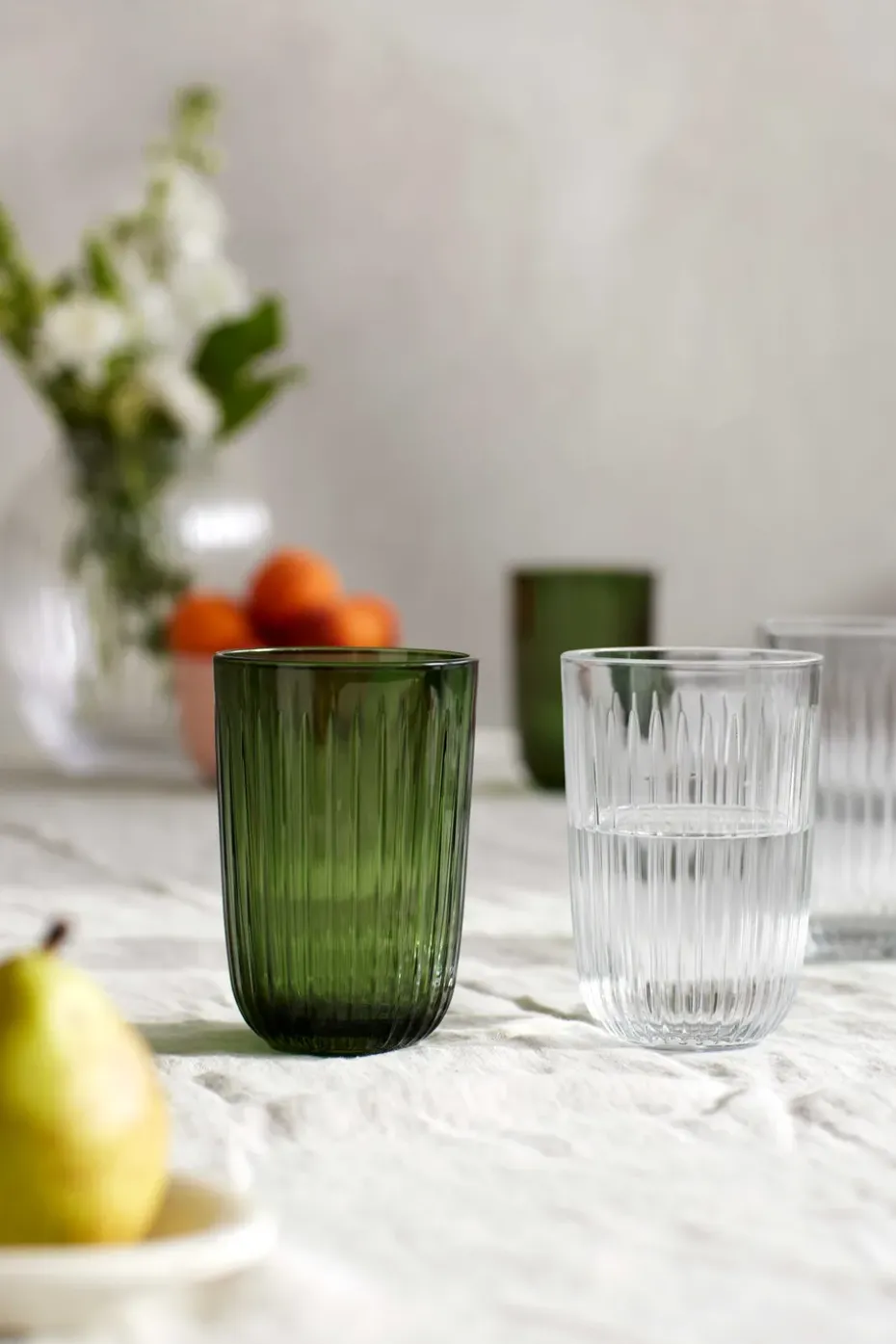 Hammershøi drinkglas 37 cl 4-pack, Groen