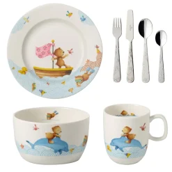 Happy as a Bear kinderservies en bestek, 7-delig