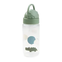 Happy Clouds fles met rietje, Green