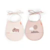 Happy Clouds Tiny slabbetje 2-pack, Powder