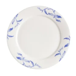 Havspil klein bord 21 cm 4-pak, blauw-wit