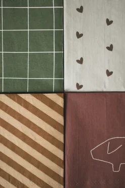 Heart pappersservett 33x33 cm 20-pack, Bruin-beige