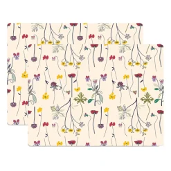 Herbarium placemat 30x40 cm 2-pack, Off-white